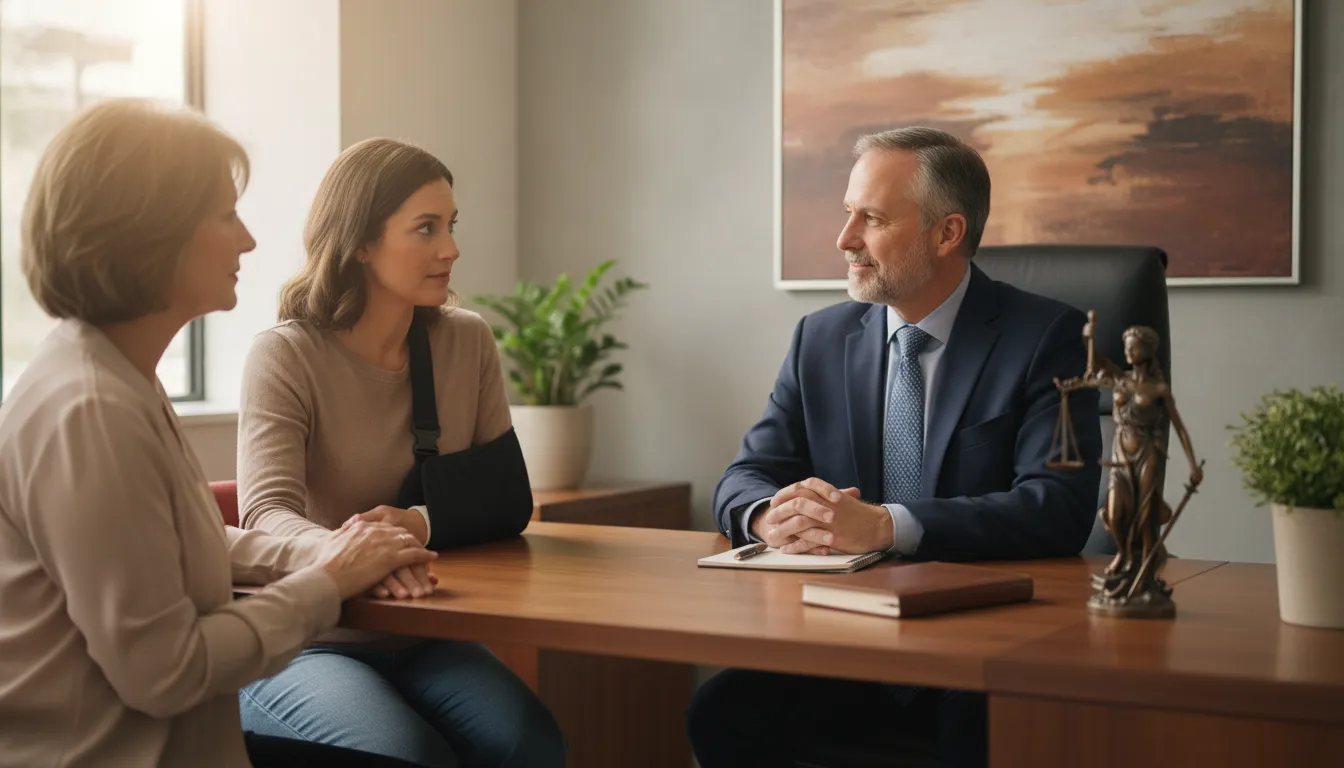 California spinal cord injury lawyer consulting with an injury victim